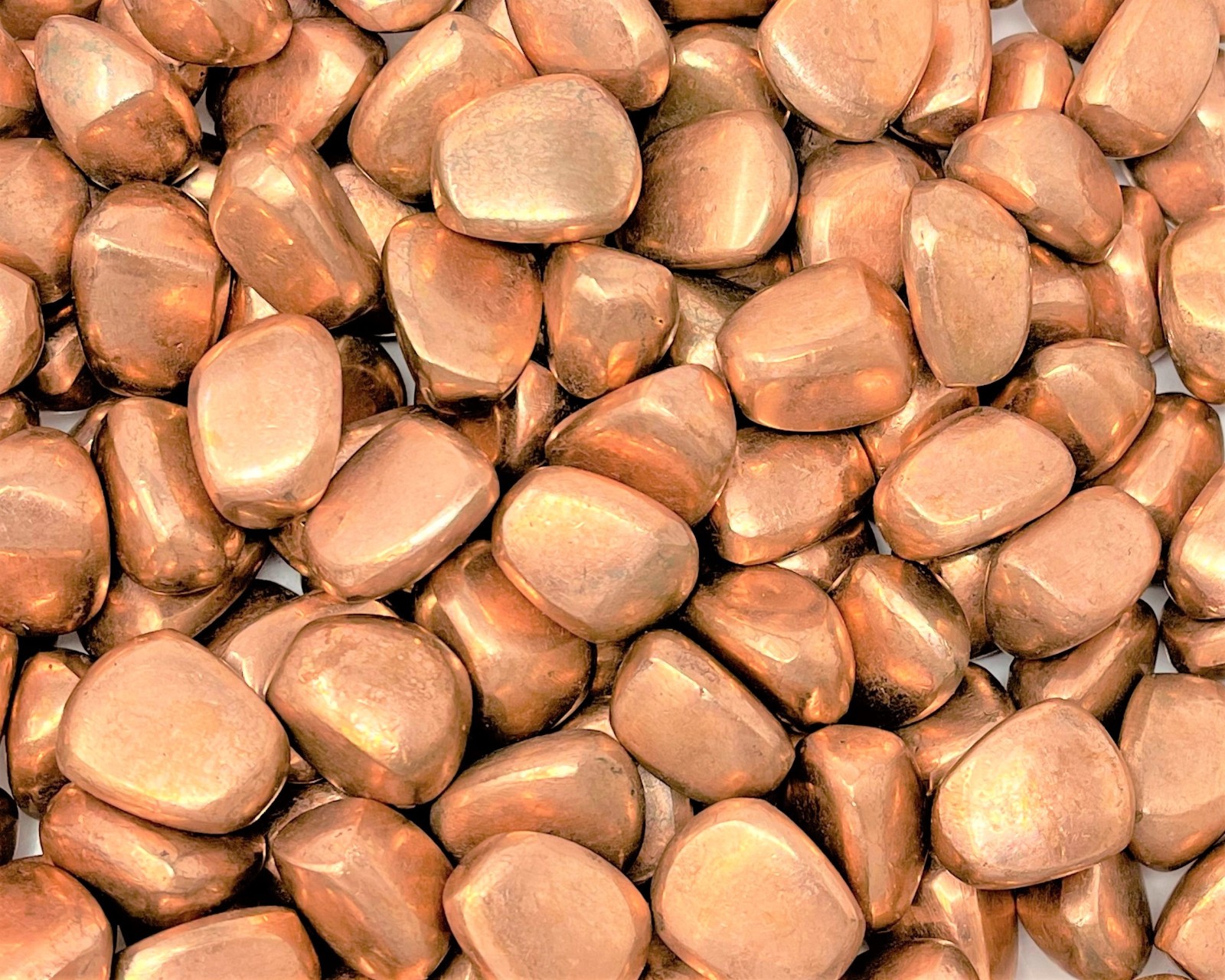 Copper Tumbled Stones Wholesale Bulk Lots (Polished Natural Copper Crystals)