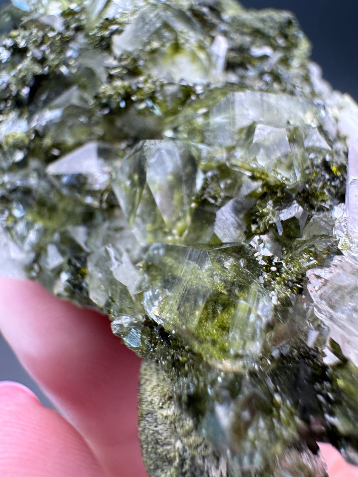 6827 Turkey “Forest” Epidote with Quartz 62g