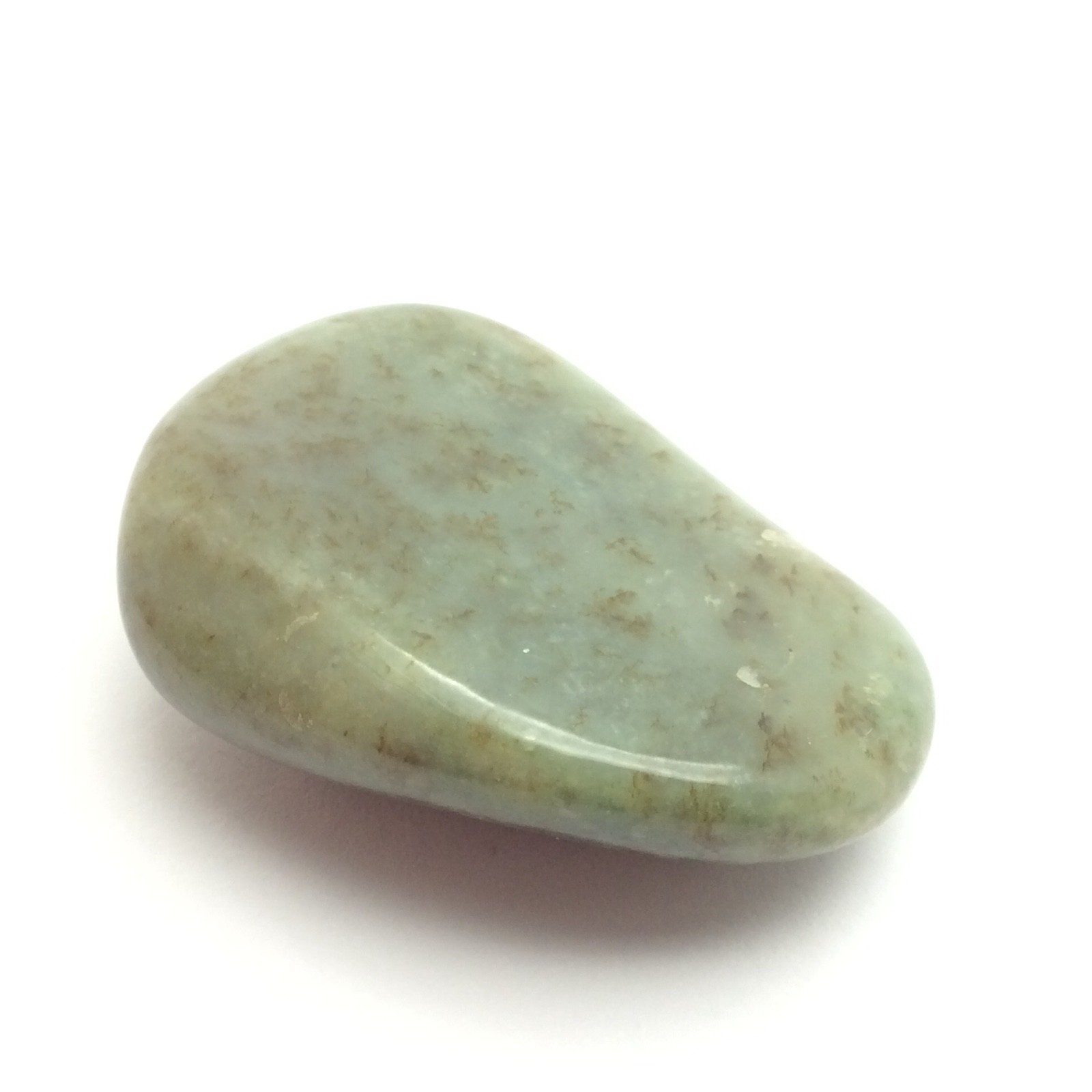 Siberian Jade Pebble Honey Green Nephrite Jade Vitim River Siberia Russia #15