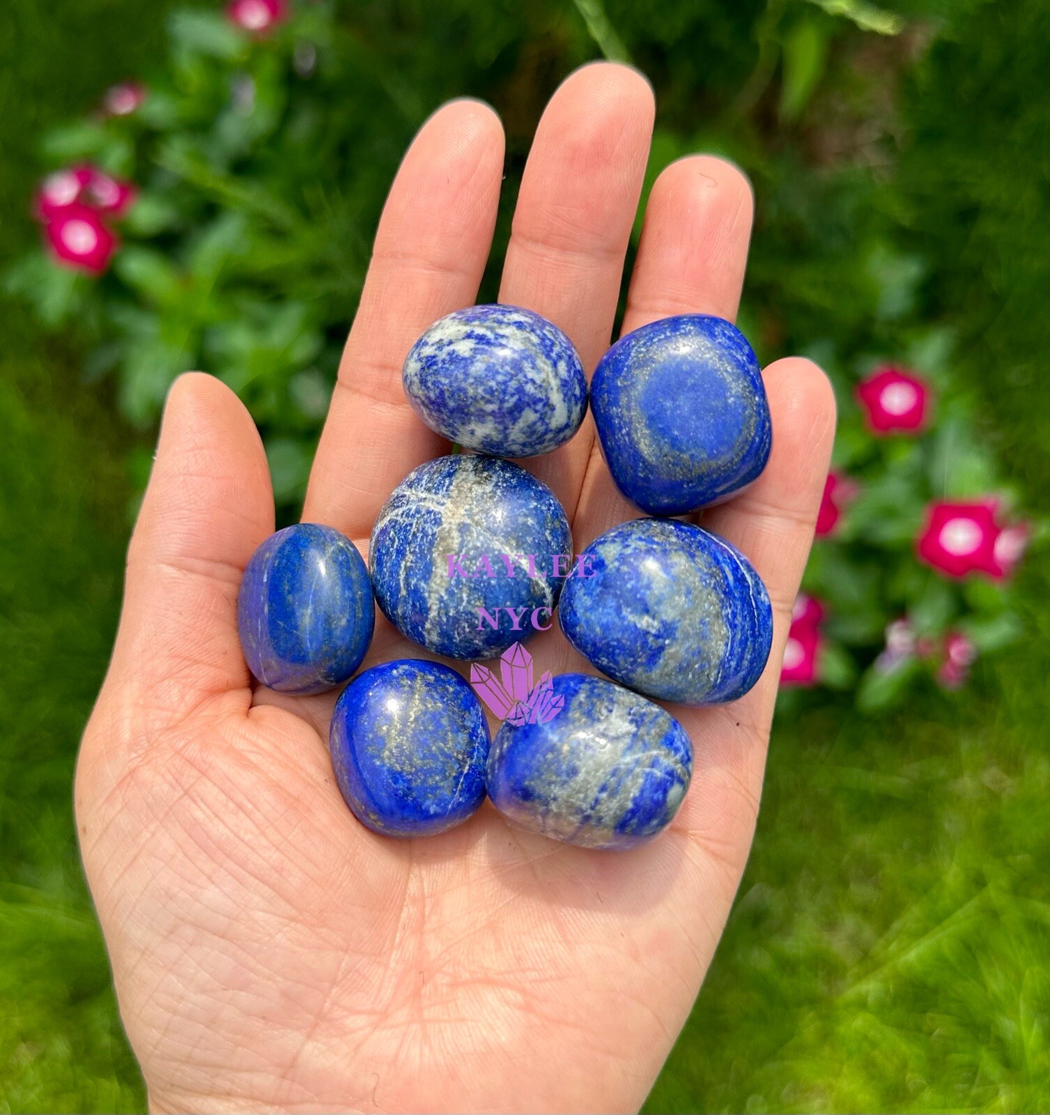 Wholesale Lot 2 Lbs Natural Lapis Lazuli Tumble Healing Energy Nice Quality