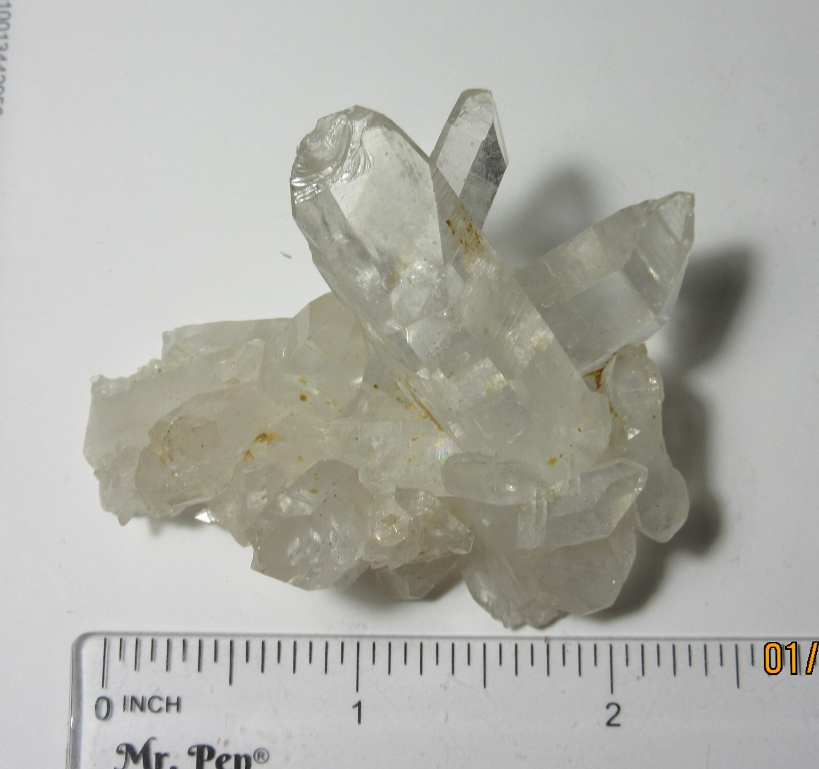 Arkansas Natural Quartz Crystal 2 3/8″ Cluster Collectible Reiki MIAQC-1