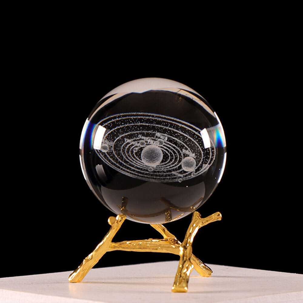 Sphere Holder Stand Base Natural Crystal Ball Display Meditation Home Decor US-