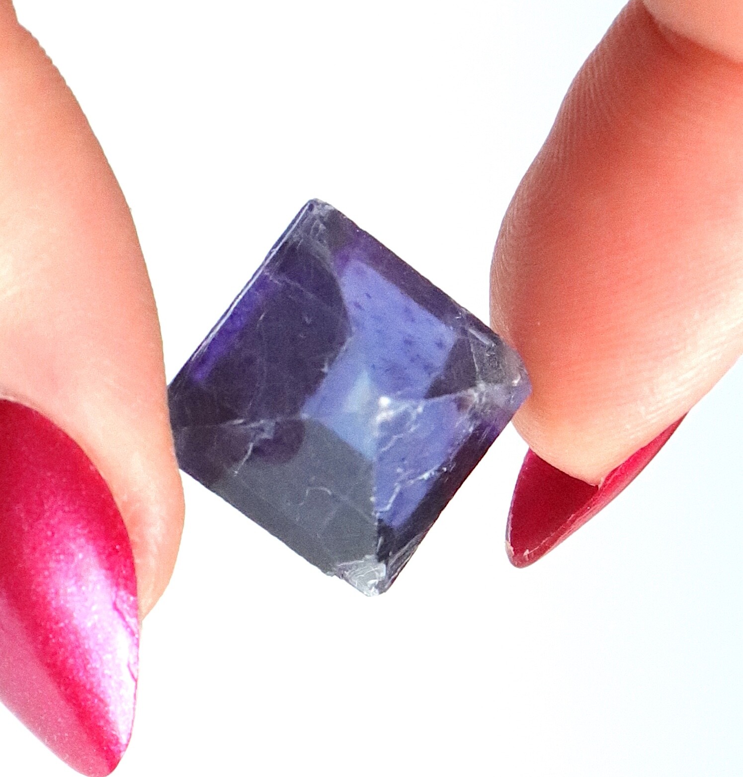 Fluorite Octahedron Gemmy Sky Blue Purple Color Illinois 2.0 Cm’s