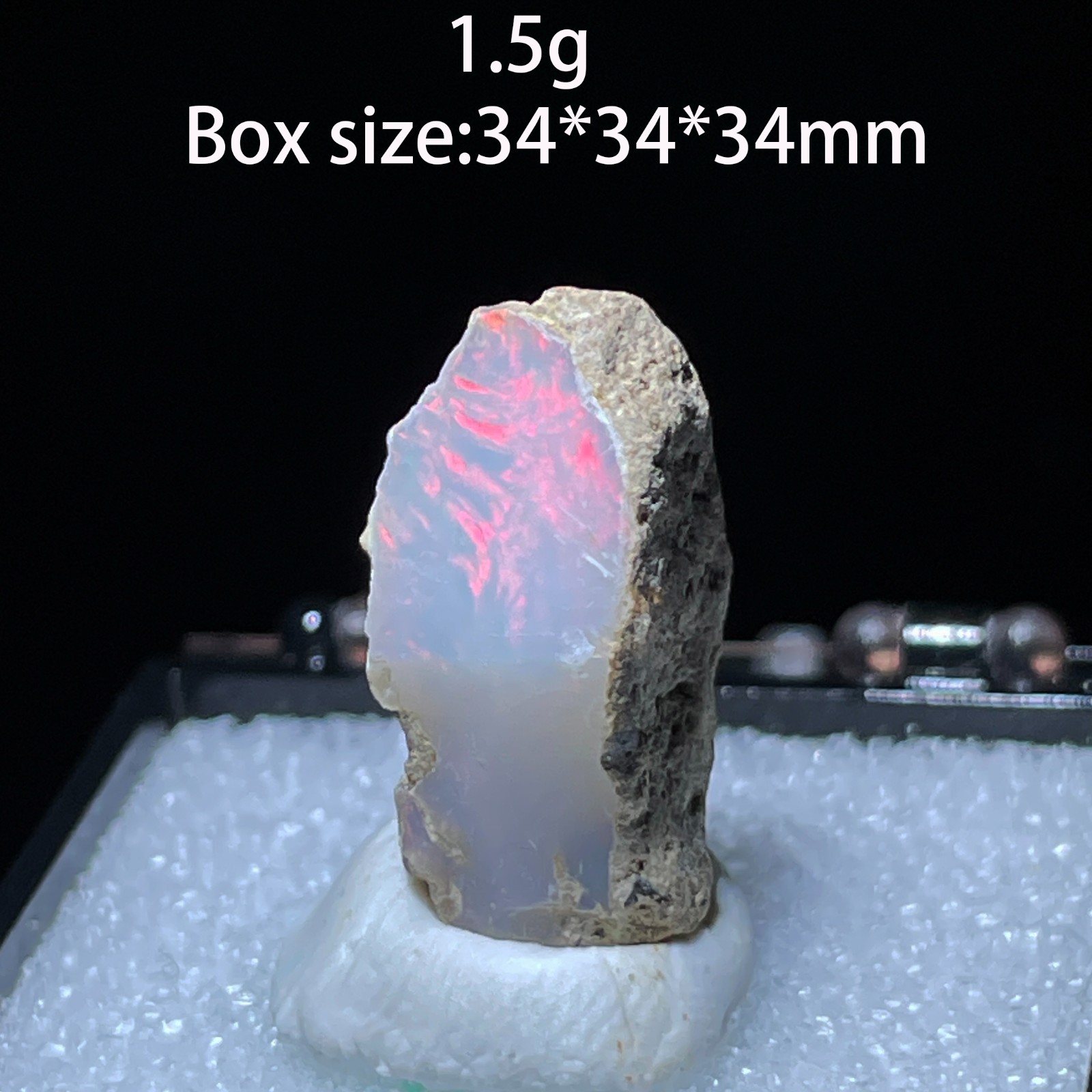 Natural Colorful Ethiopia Opal (No water) Gem Mineral Specimen (Need lighting)