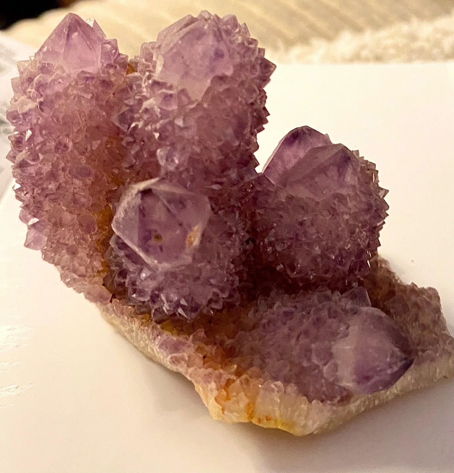 Spirit Quartz Fairy Cactus Quartz Amethyst Cluster South Africa 3.49 oz