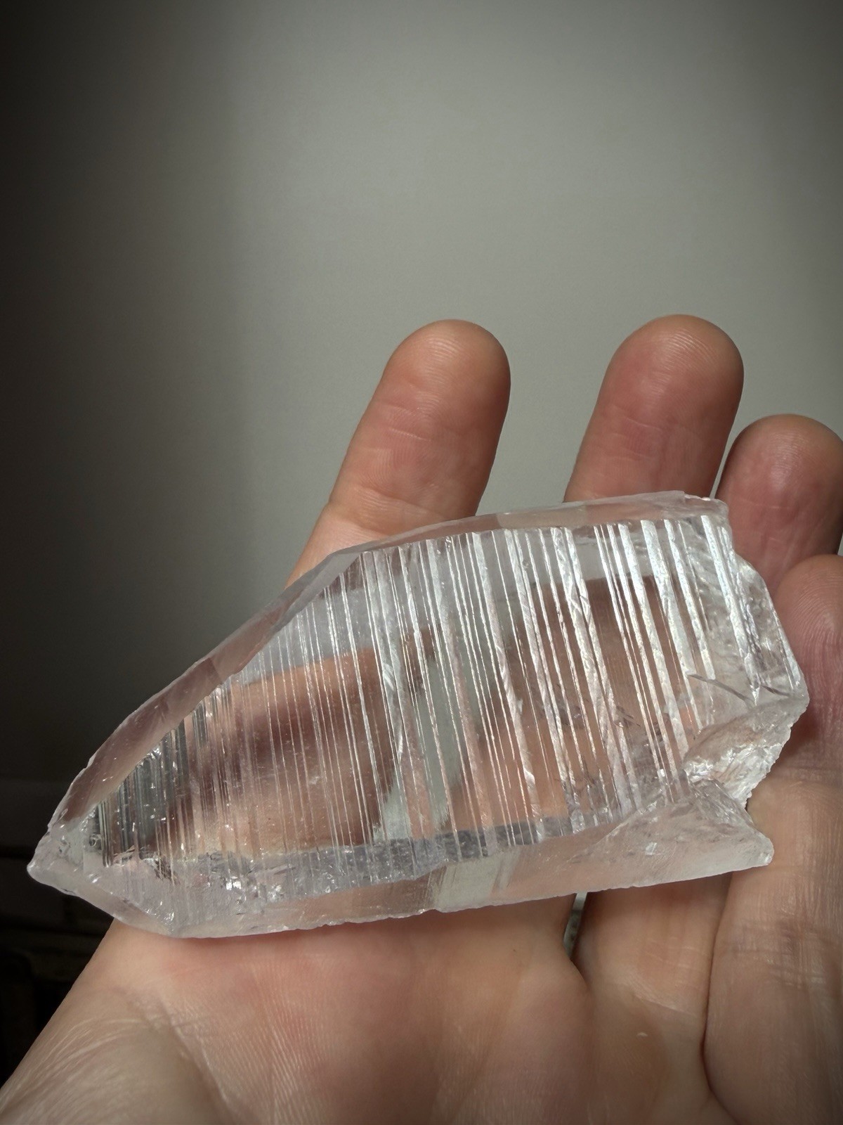 Lemurian Quartz Crystal Optical Quartz Self Healed Quartz Brazil Crystal
