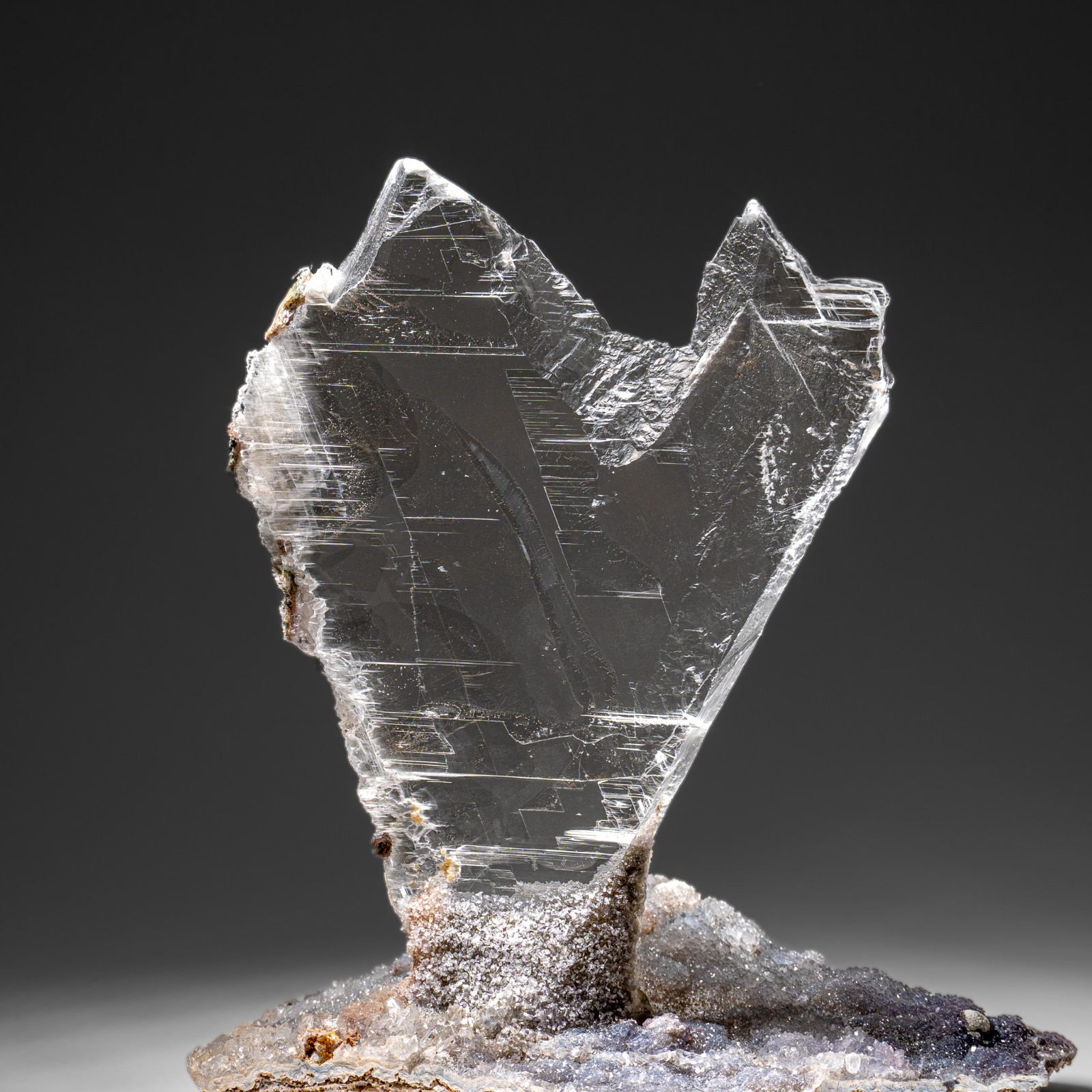 Gypsum Var. Selenite on Matrix from Rio Grande do Sul, Brazil (4.2 lbs)