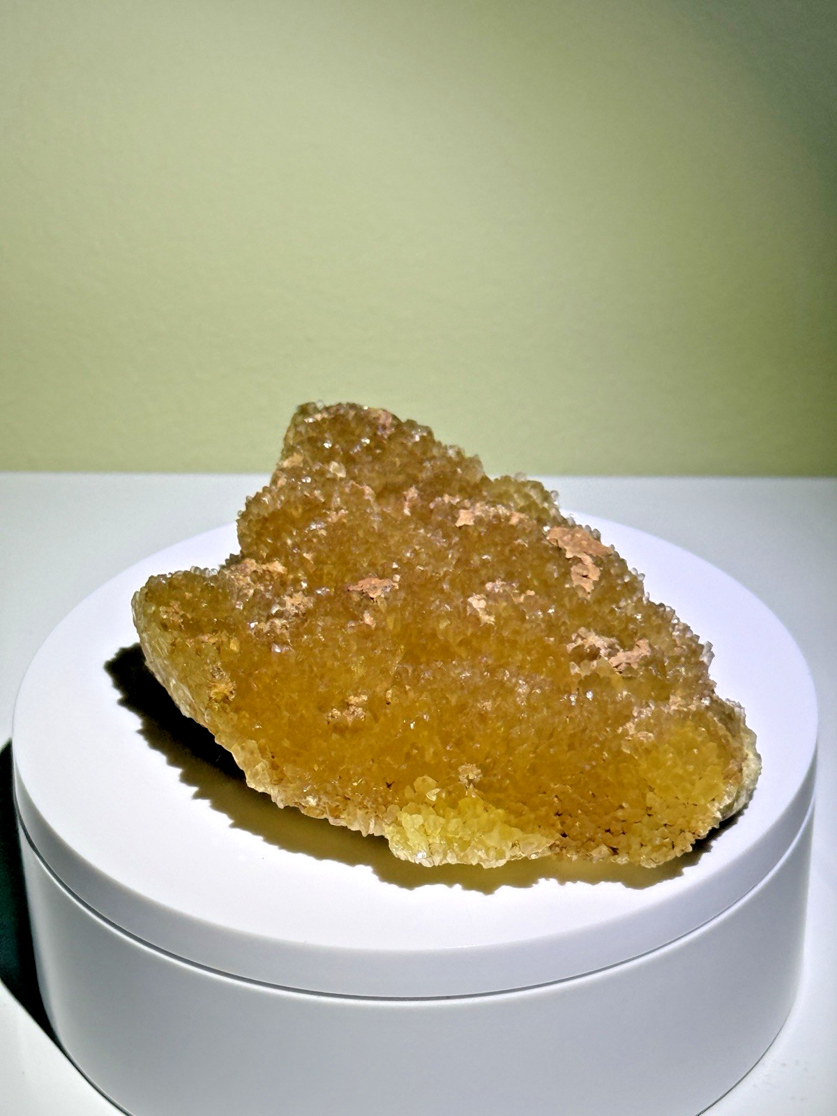 GOLDEN Fluorescent Orange Calcite Mineral Specimen – Morocco