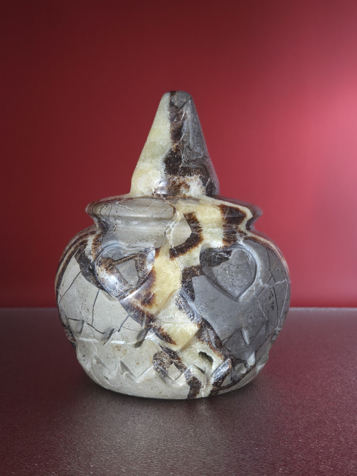 Natural Dragon Septarian Pumpkin Quartz Crystal UV Reactive Reiki Healing 5+LB
