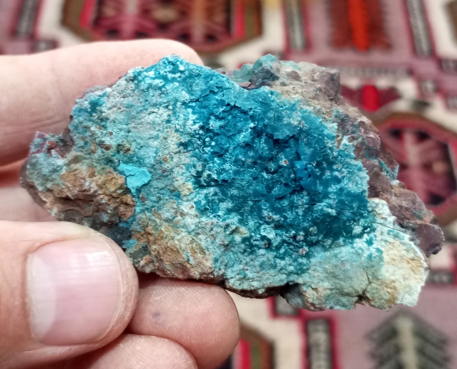 Gorgeous Colors Blue Laterite Cobalt Ore