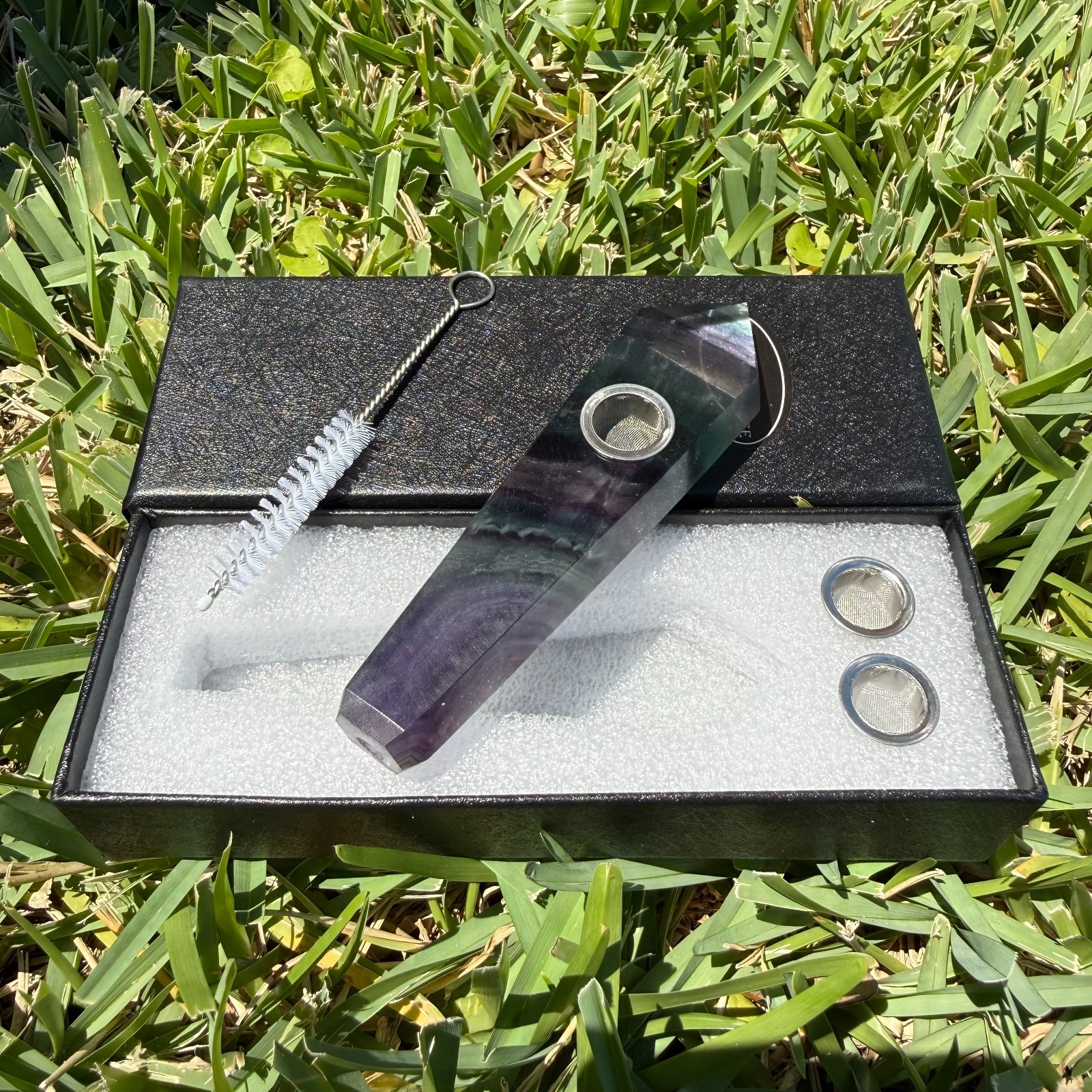Nature Energy Crystal Smoking Pipe, Handmade Gemstone Pipes, Tobacco Pipe, Gift