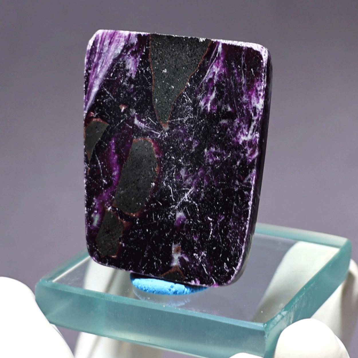 Rare Kämmererite Polished Stone • Dark Purple Chrome Chlorite • Collector’s Slab