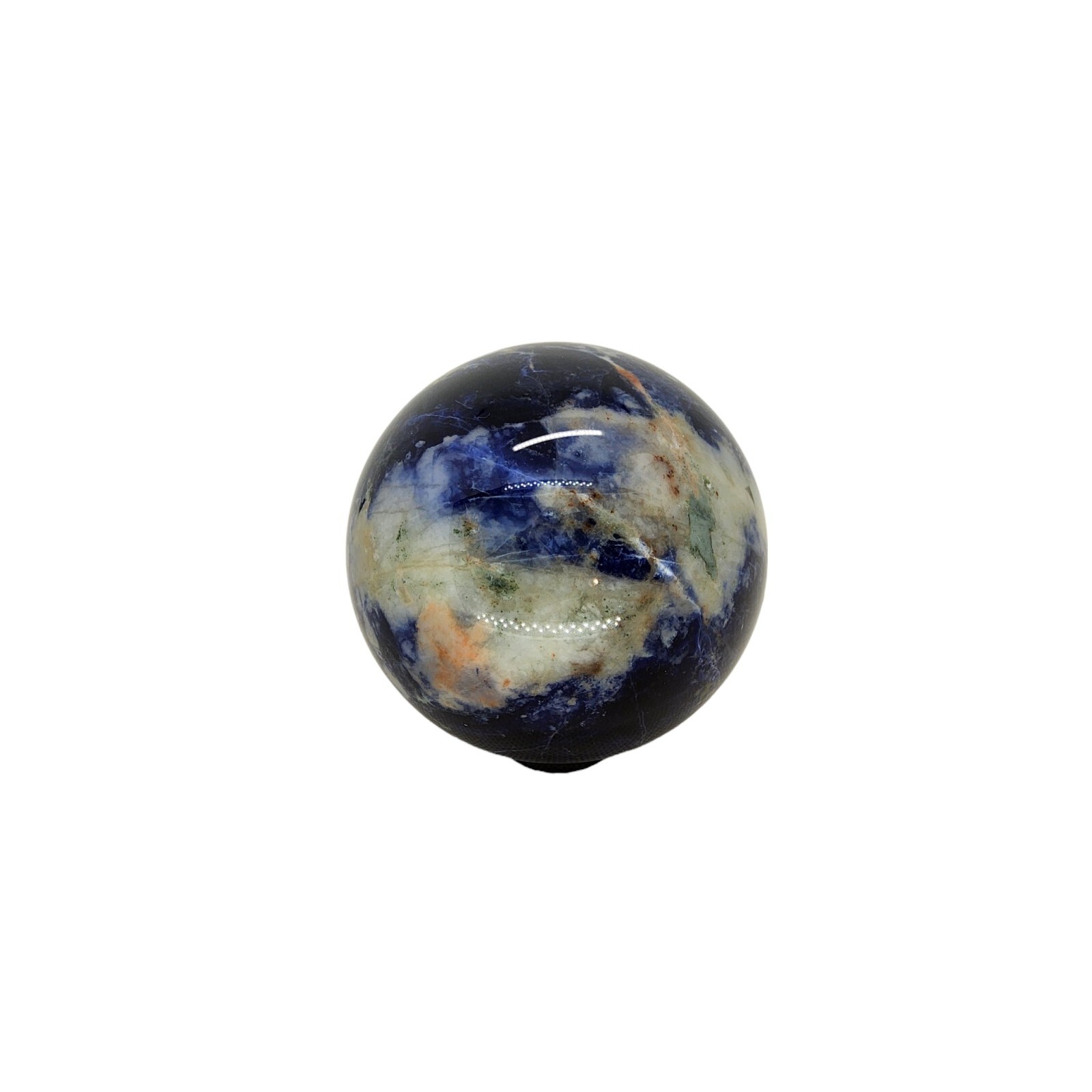 Sodalite, 2 3/8 inch, sphere, ball, specimen, display, gemstone, blue, #R-2975