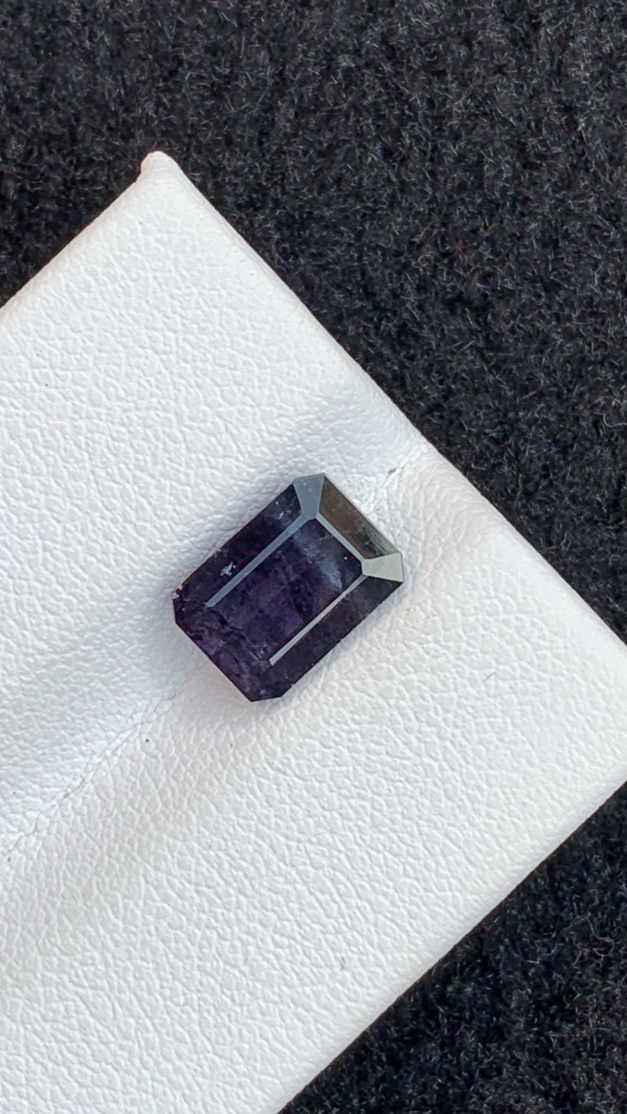 2.70ct natural deep purple and blue rare bi colors faceted tourmaline 9.8mm