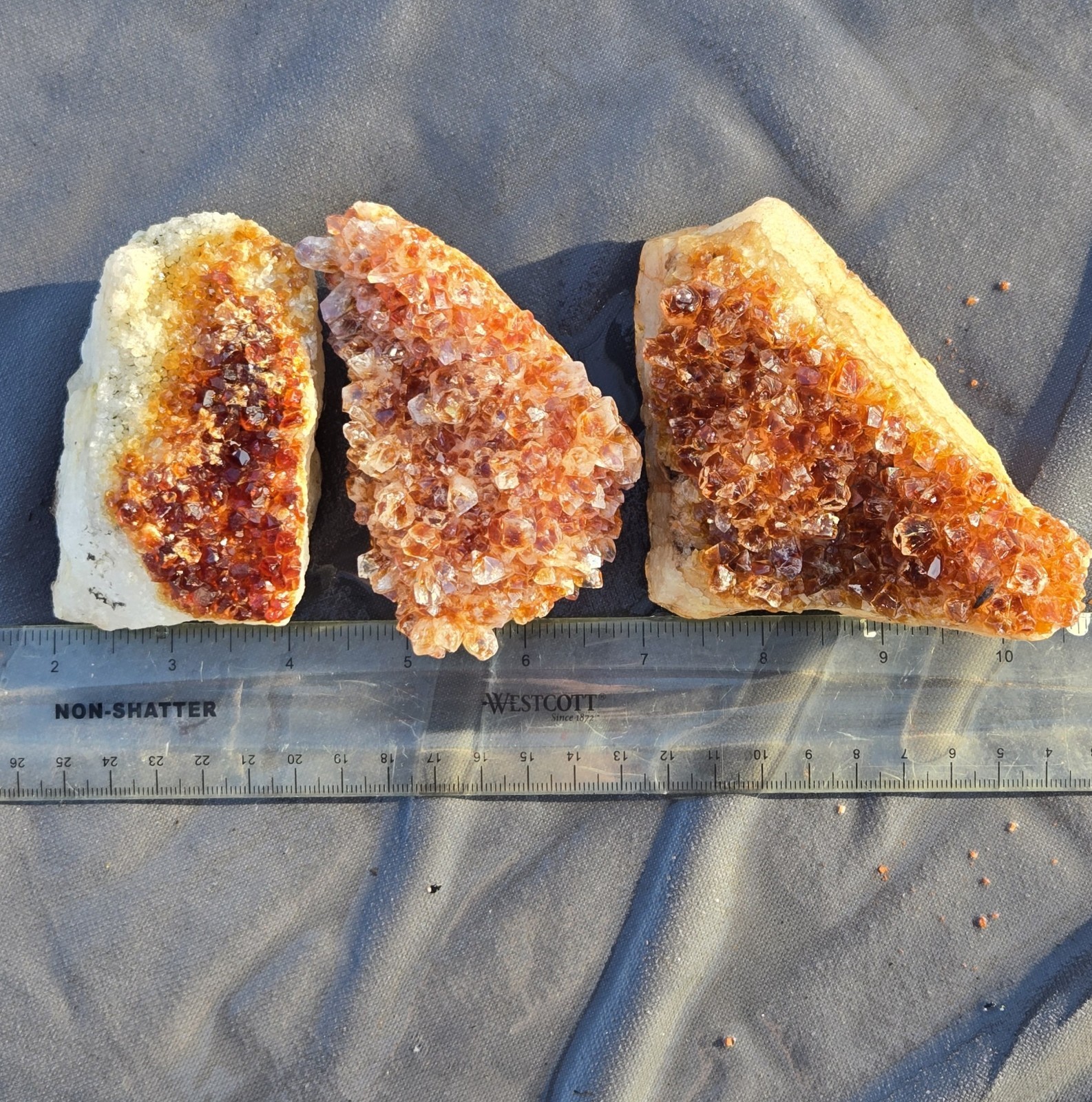 Citrine Crystal Cluster, 3″ – 4.5″ x 2″ – 3.75″, 9 – 15 oz., Bulk Discount
