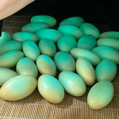 1pcs Glow In The Dark Tibetan Wealth God Ancient Luminous Egg Stone Old Dzi Bead