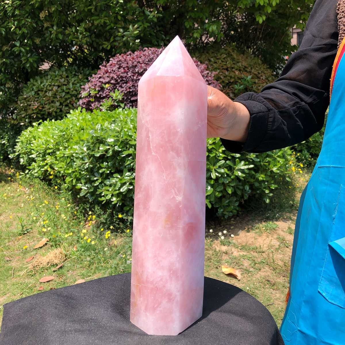 9.46LB Large Natural Powder Crystal Column Wand Obelisk Mineral Healing 5052