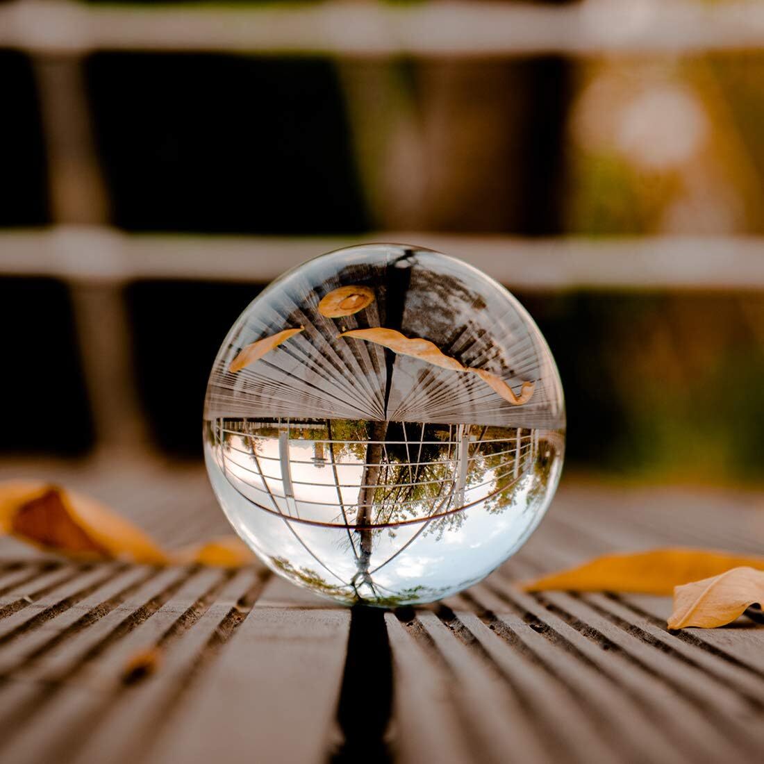 200mm 7.87″ Clear Crystal Ball Large Sphere Free Stand Venue Decoration