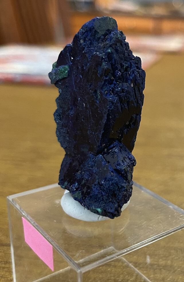 ~ 1 5/8” high x 1 1/4” x 3/4” depth, AZURITE, Milpillas Mine, Mexico
