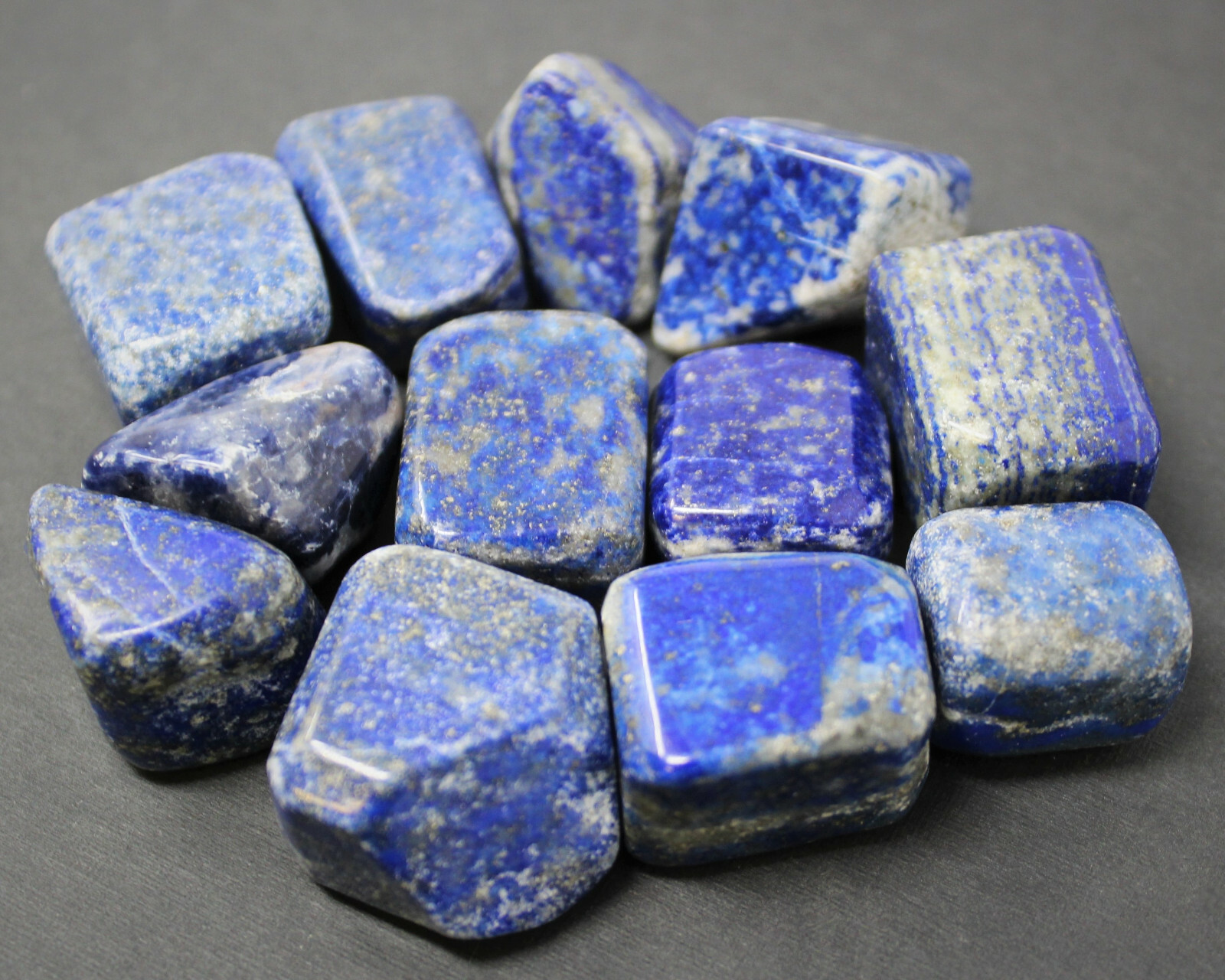 Lapis Lazuli Tumbled Stone: 2 Premium ‘A’ Grade Large Tumble Stones