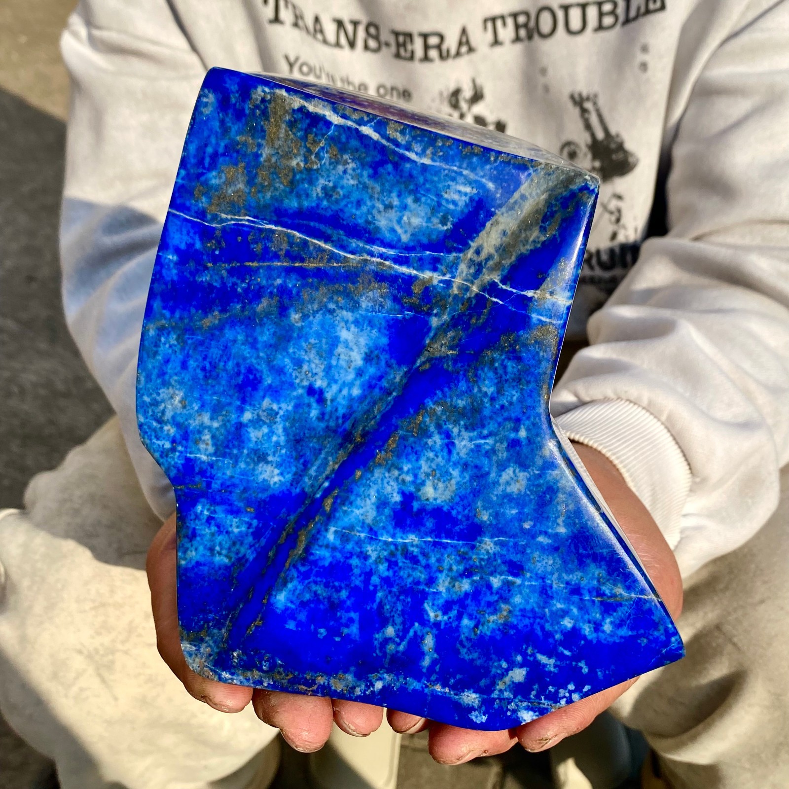 5.3LB LapisLazuli Freeform Polished Rough Tumble Healing Crystal Specimen Stone