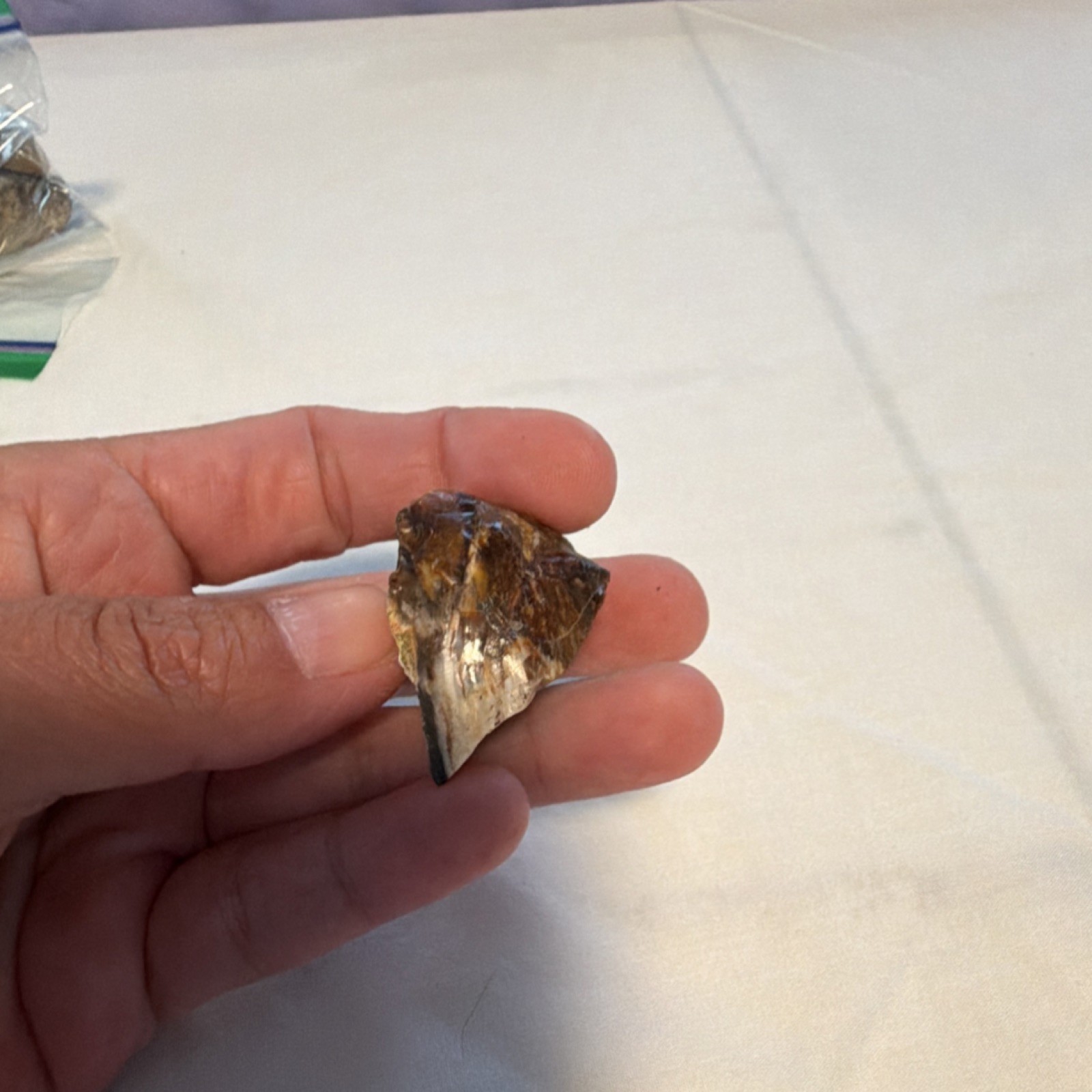 Small Brown and White Rough Mineral Specimen Display Piece Rock