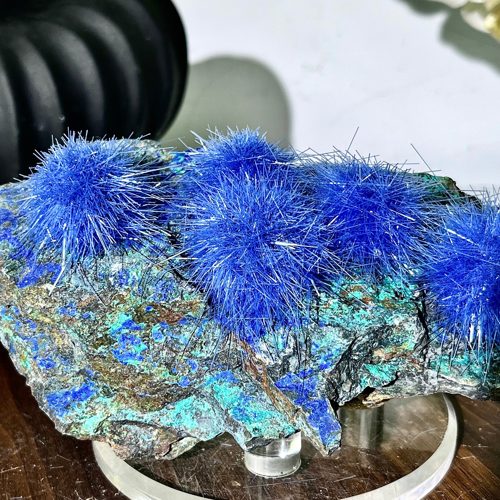 1.69LB Blue Natural Goethite Crystal Quartz Energy Ore Healing Mineral Specimen