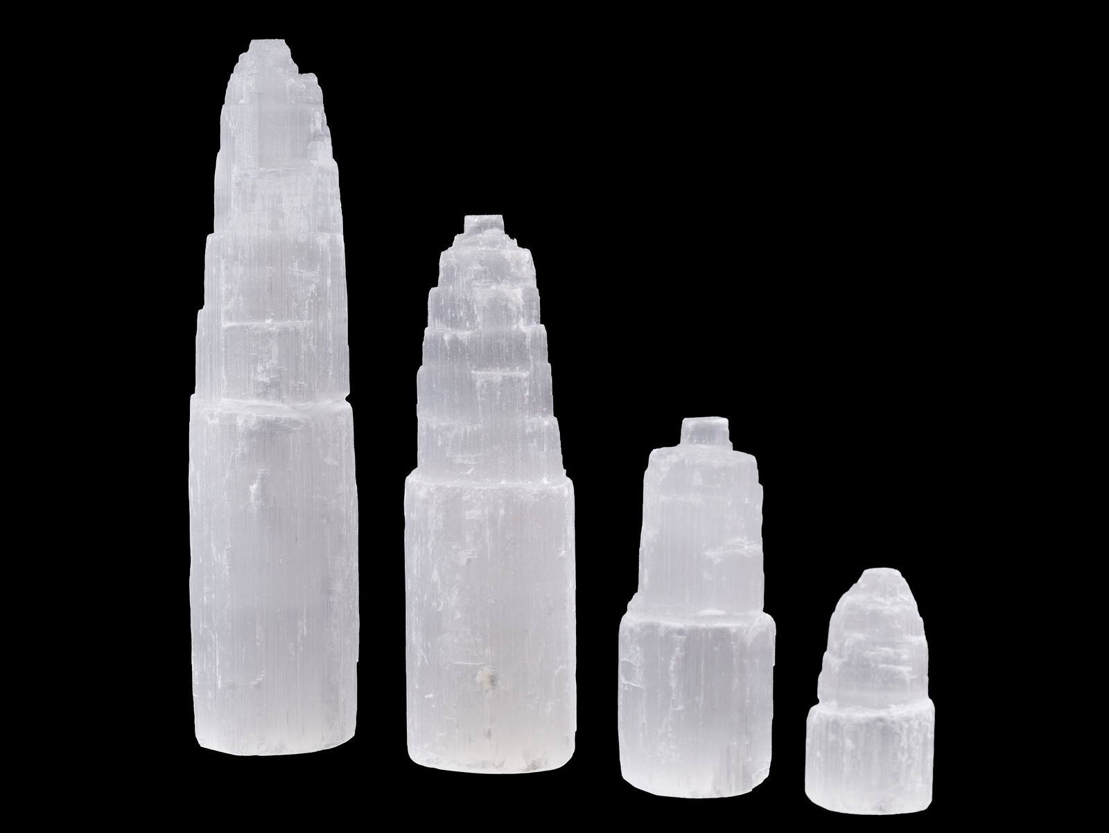 Selenite Tower, Crystal Tower, Cleansing Stone, Meditation, Crystal Gift, 4 Size