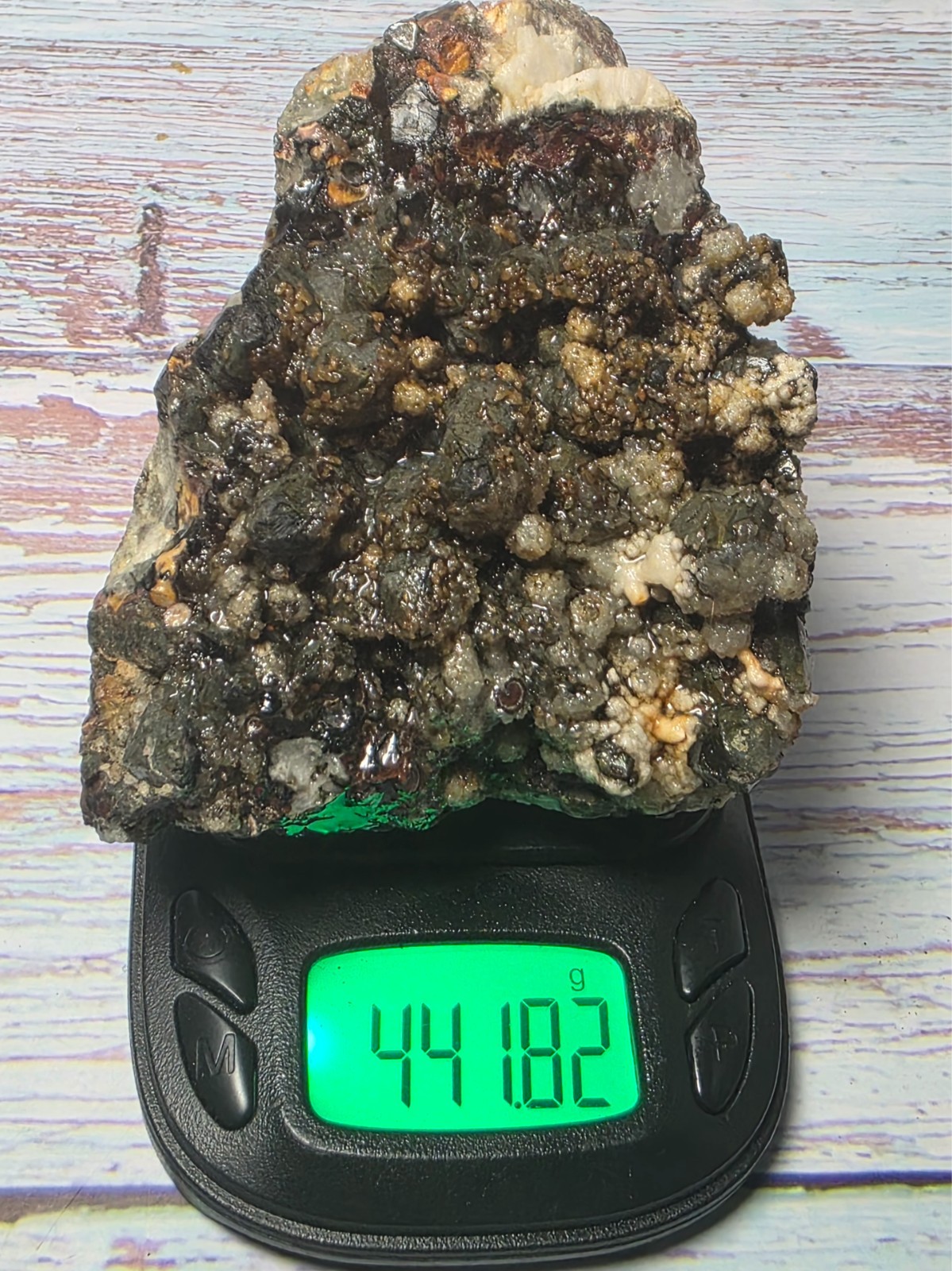 Rare Green Quartz with Siderite, Calcite & Galena – 441g Display Specimen