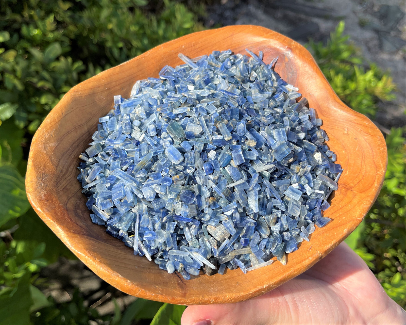 Blue Kyanite Semi Tumbled Gemstone Mini Chips 4-8 mm, ‘AAA’ Grade Wholesale Lots