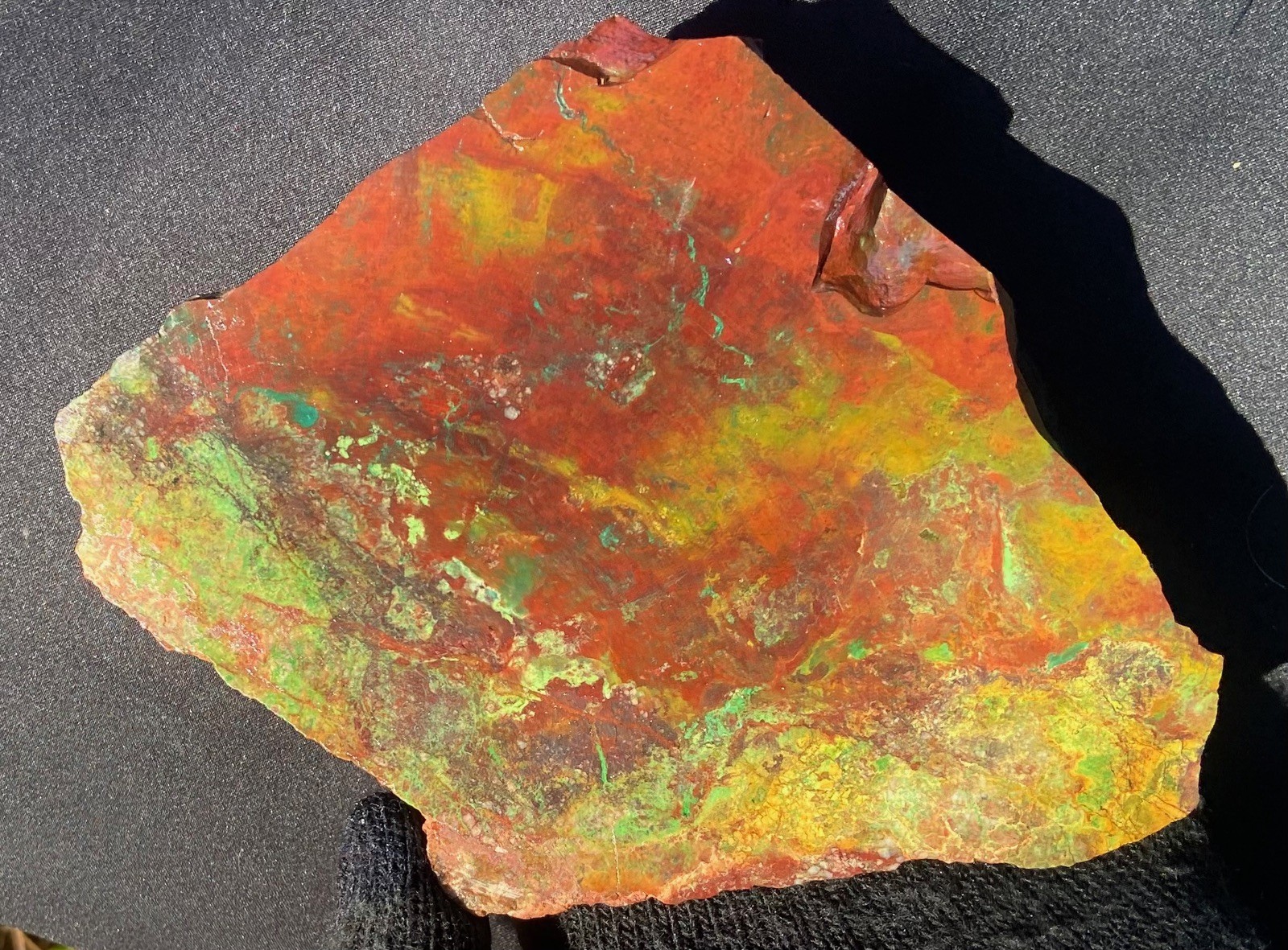 Parrot Wing Chrysocolla Colorful AA Big Slab Untreated No Cracks 212 Gram 7.5 Oz