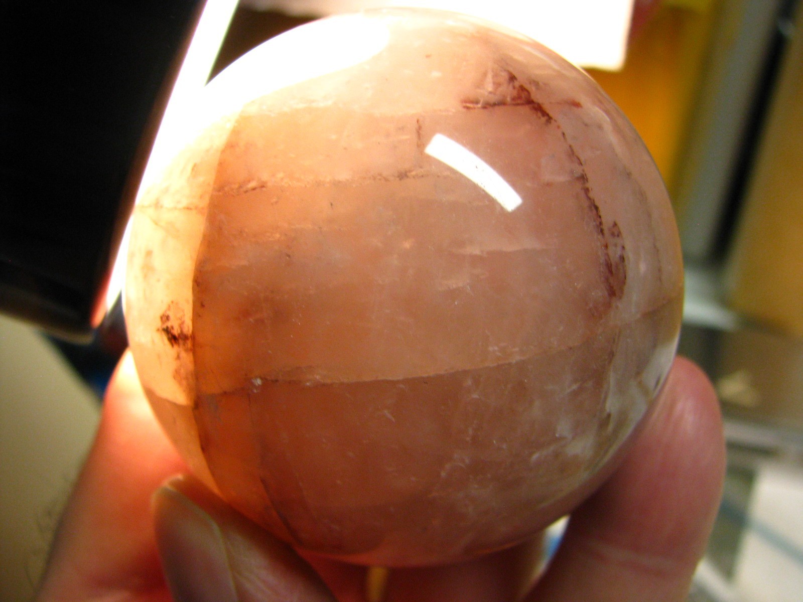 .9lb 2.6inchs SMOKY QUARTZ SPHERE BRAZIL #014