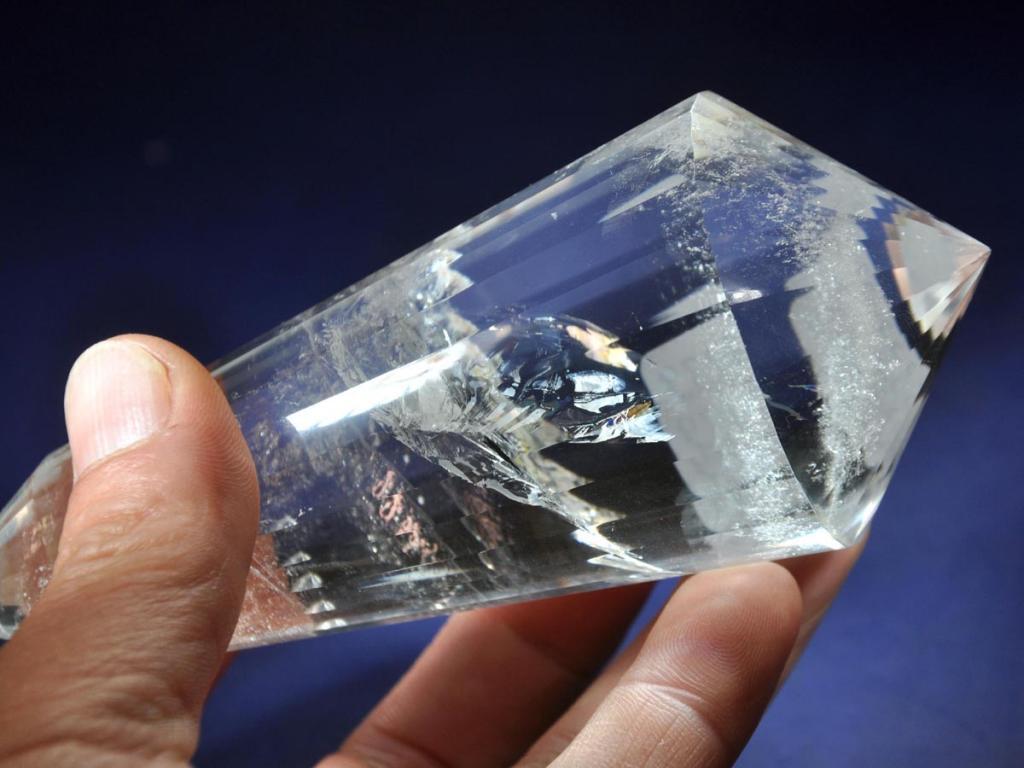 24 Sided 5.25″ Vogel Inspired Clear Quartz DT Crystal Wand, Brazil! VQ108