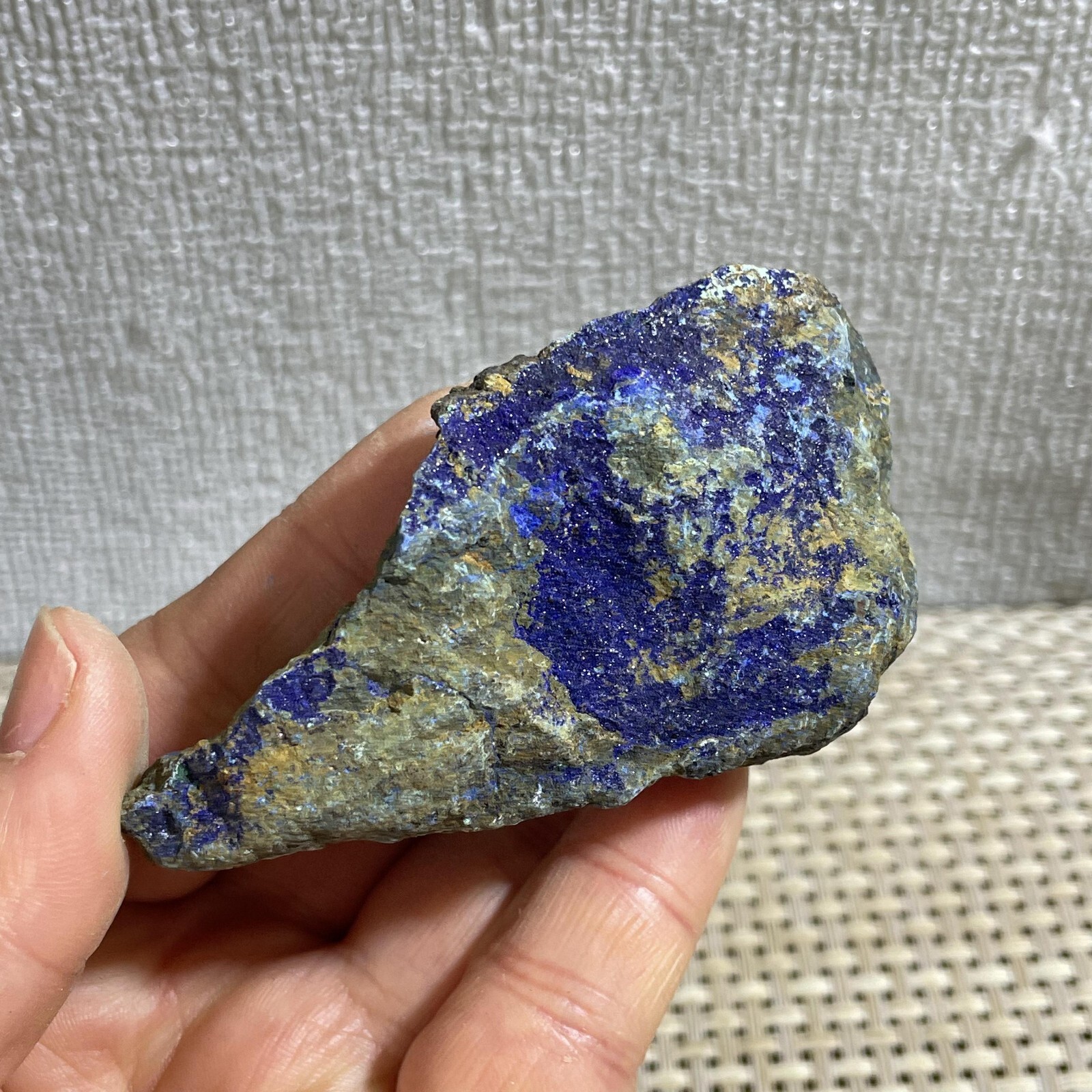 98g blue copper ore quartz malachite crystal mineral specimen