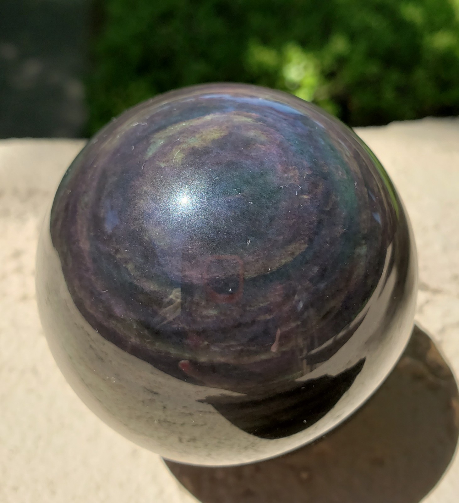 2.3″ Rainbow Obsidian Crystal Sphere Orb Ball, 249g or 8.8 oz