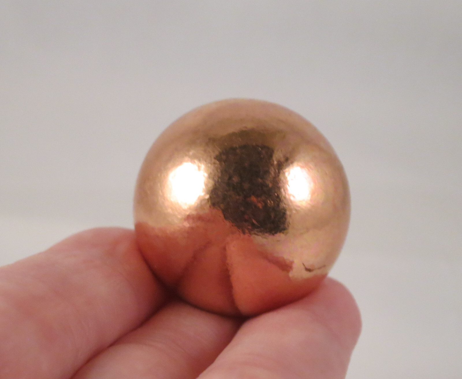 1.2 Inch Solid COPPER SPHERE With Stand – MICHIGAN