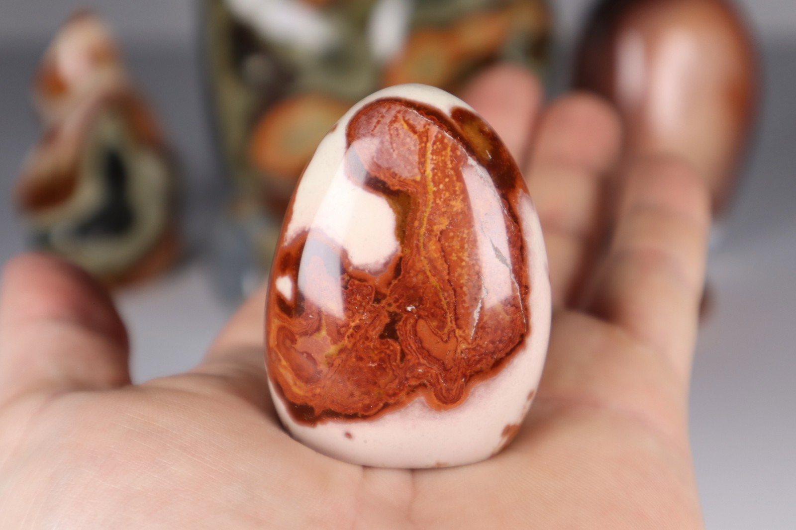 3.3kg POLYCHROME JASPER Freeforms Flames Palm Stones Crystal Collection bundle