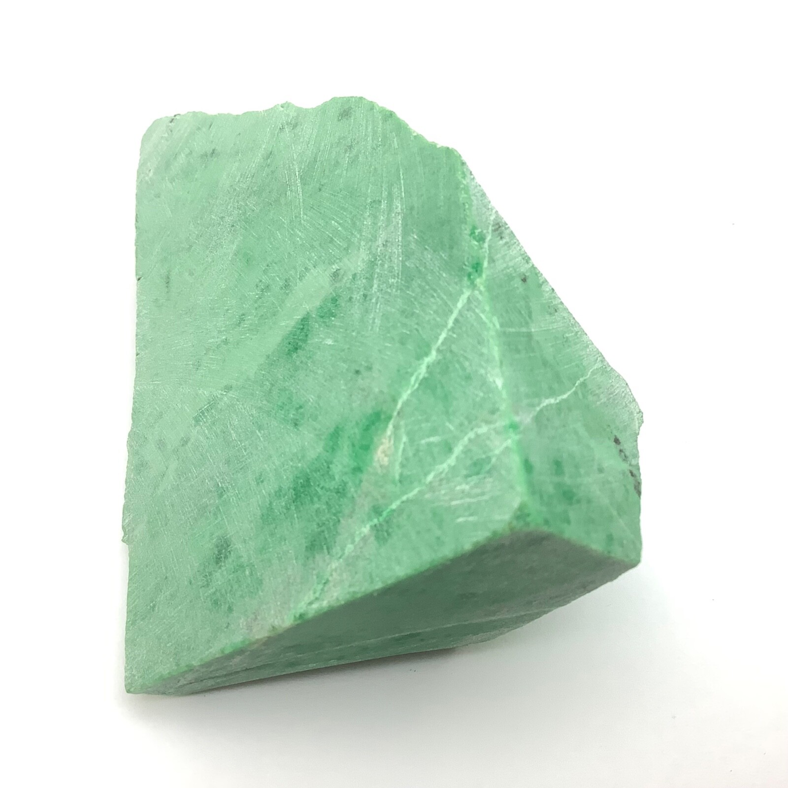 Siberian Jade Lapidary Stone Chromium Green Jadeite Jade Polar Urals Russia 188g