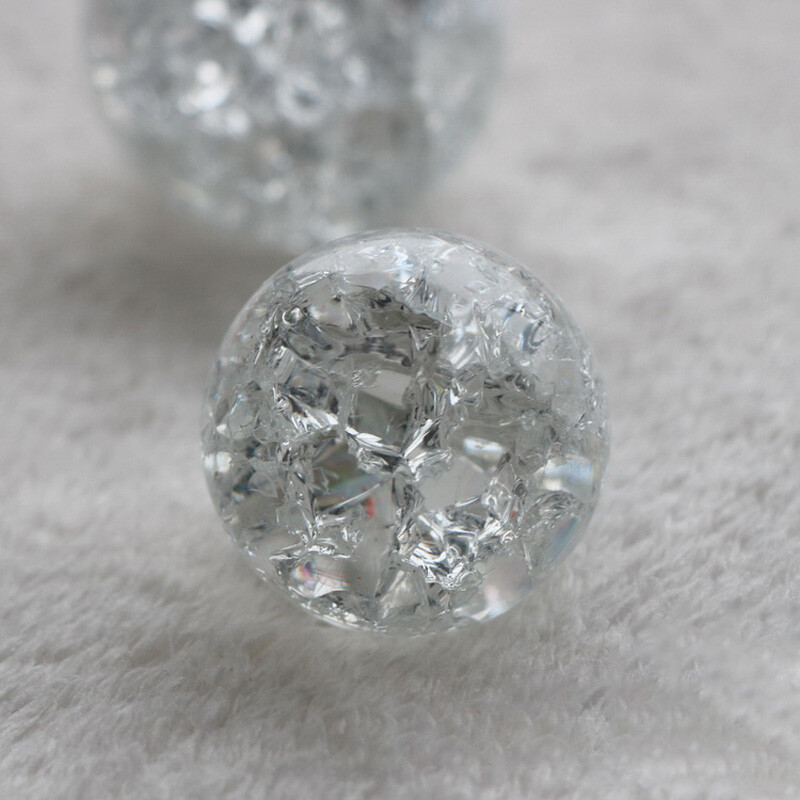 Crystal Ice Crack Ball Quartz Glass Marbles Glass Sphere Living Room Home Decor
