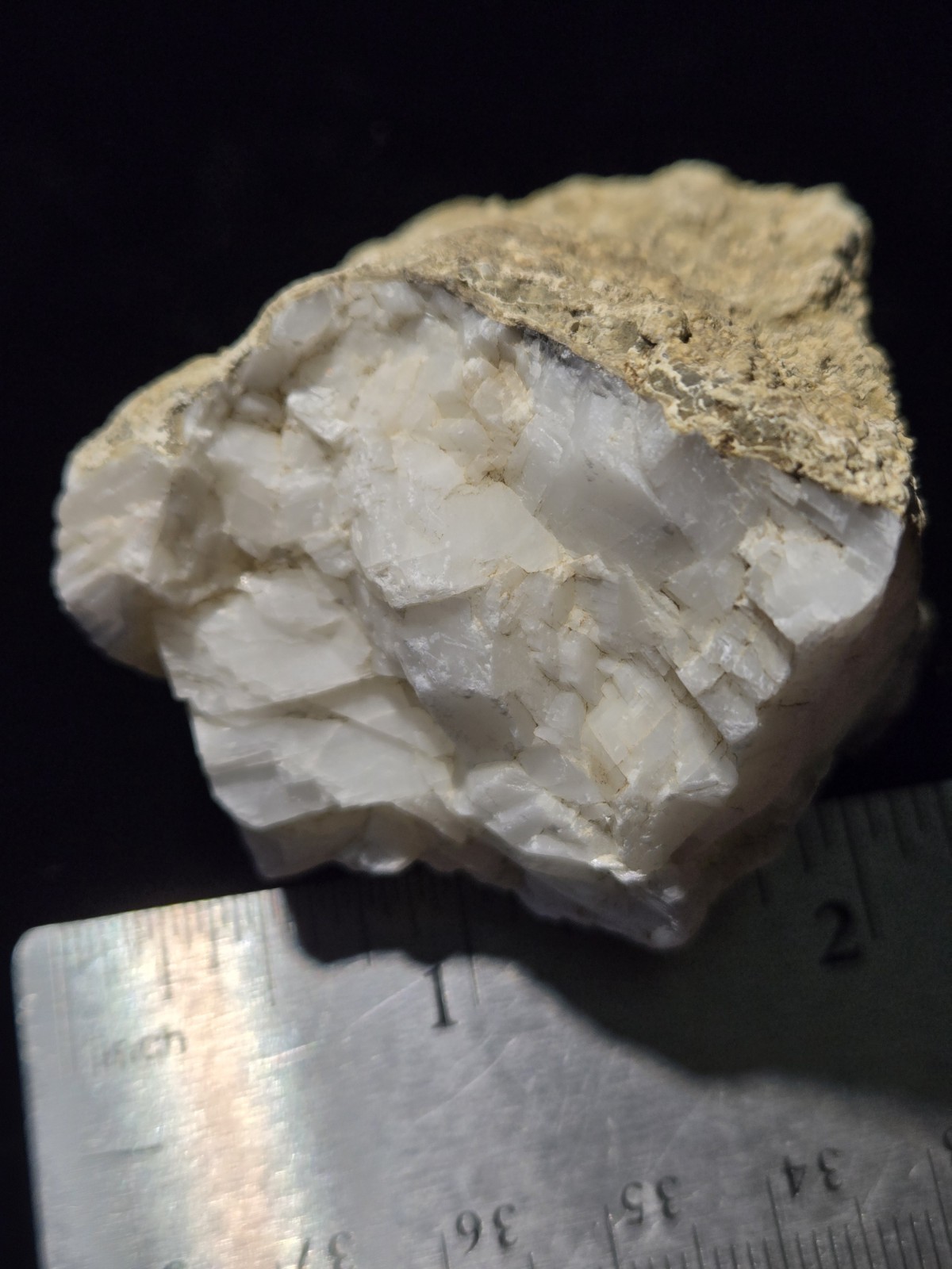 100g Milky White Feldspar Crystals Natural Specimen