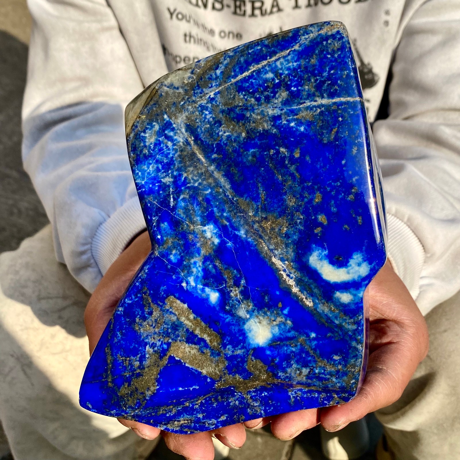 5.3LB LapisLazuli Freeform Polished Rough Tumble Healing Crystal Specimen Stone