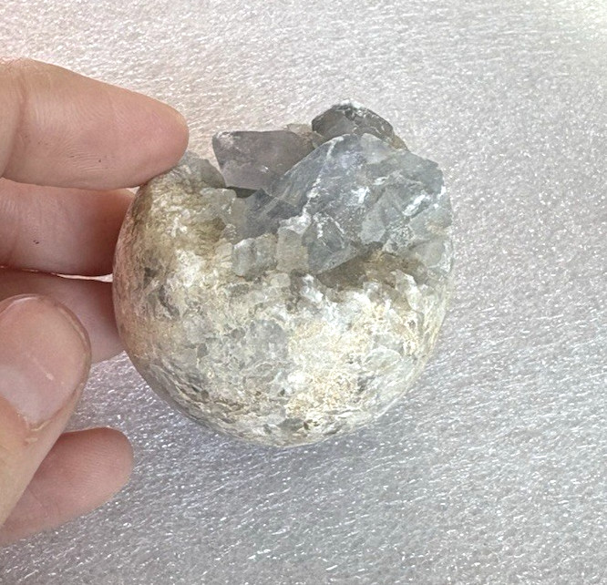 BLUE CELESTITE FREEFORM 1.84 INCHES/ 163.6 GRAMS