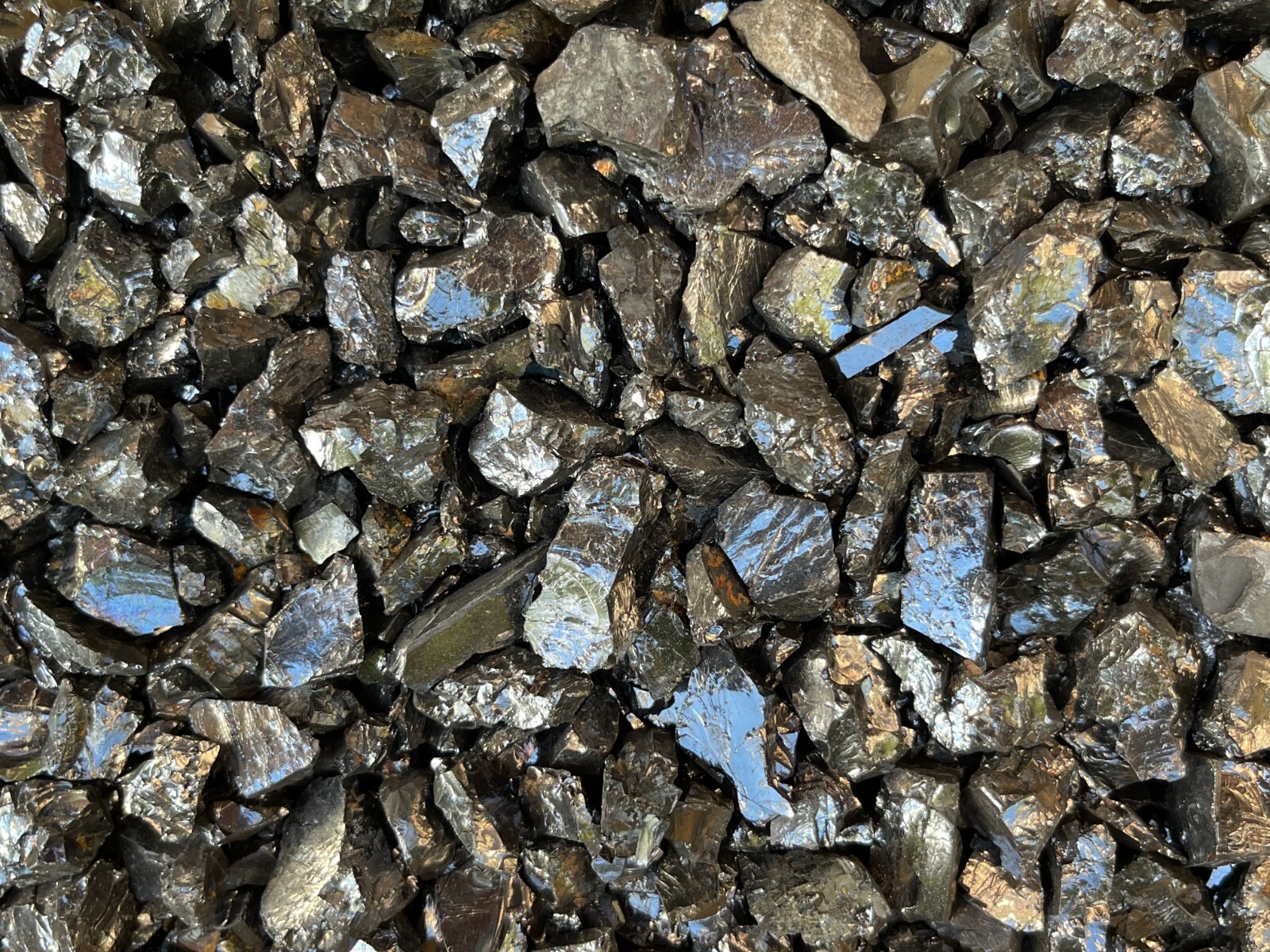Grade A++ Small Elite Noble Shungite Stone, 0.2-1″ Raw Shungite, Bulk Lot