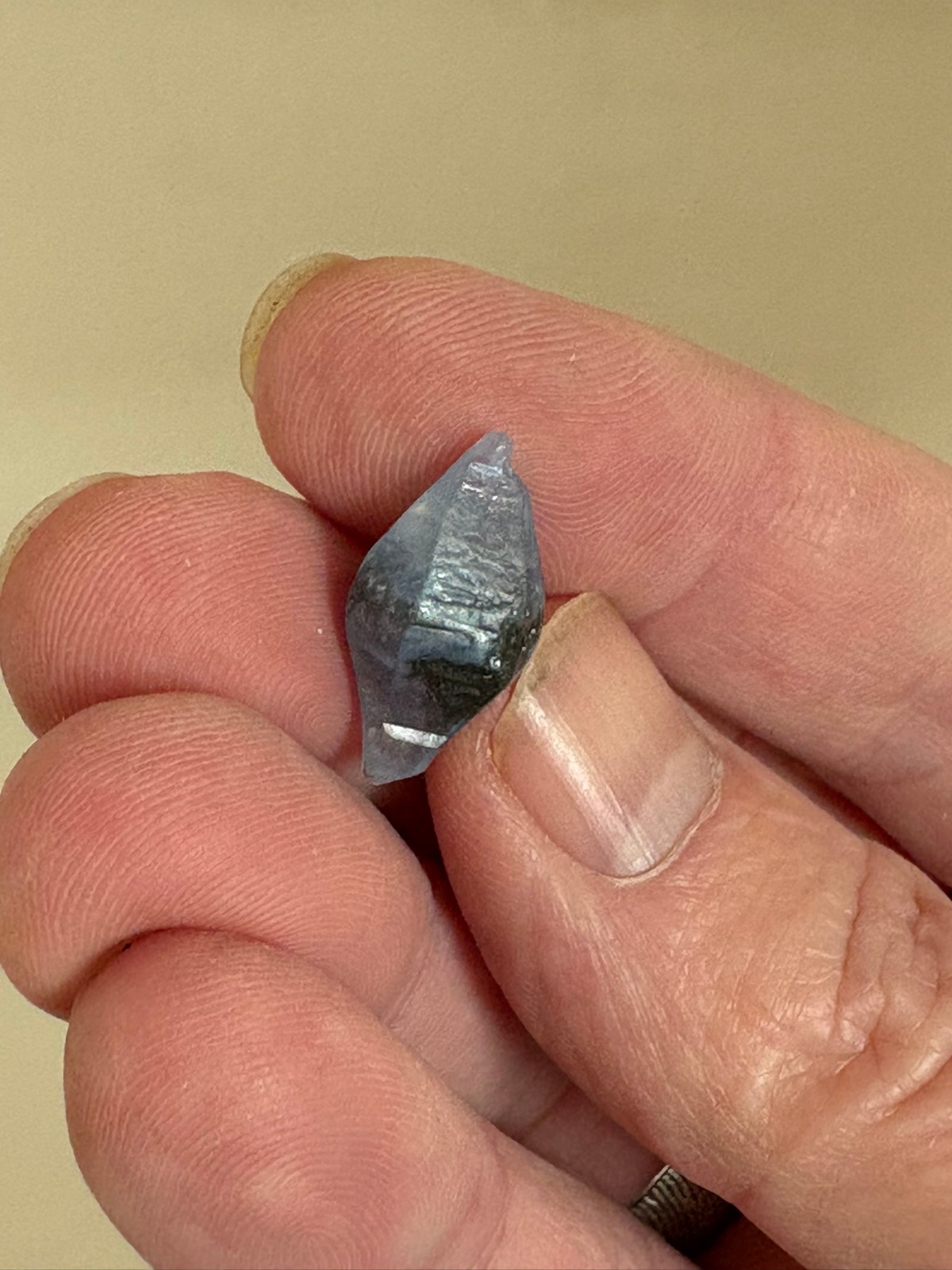 Sapphire,natural light blue crystal, Ratnapura, Sri Lanka(2 grams, 11.42 carats)