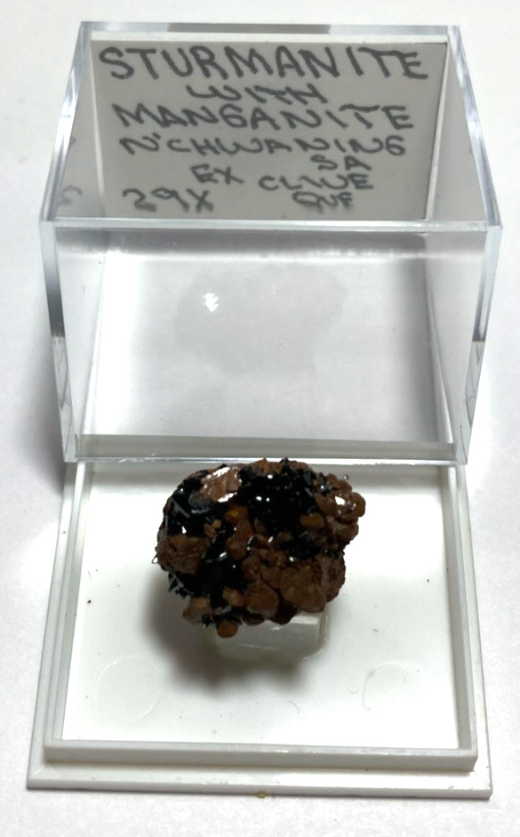 Sturmanite with Manganite Thumbnail from South Africa