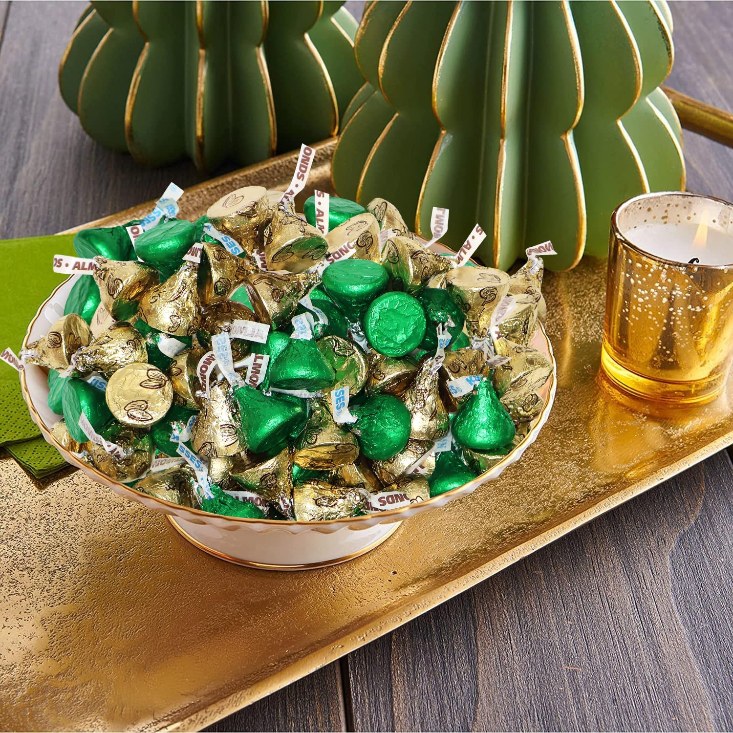 Green & Gold Foil Wrapped Milk Chocolate Candy – 1 Pound St. Patrick’S Day Bulk