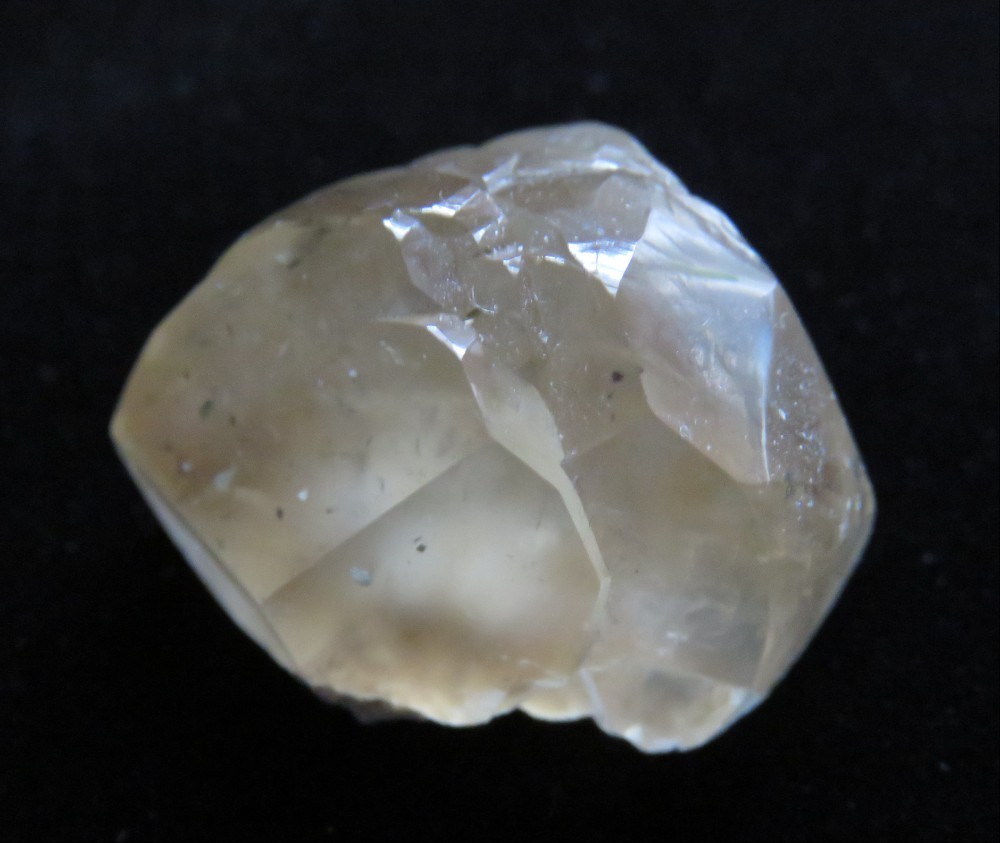 Calcite Crystal w/ Marcasite – 1 1/4″-Berry Quarry, North Vernon, Indiana