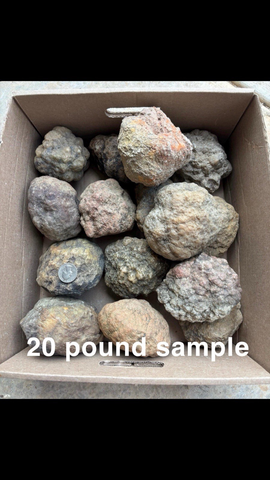 15 lbs Unopened Geodes Lot Natural Quartz Crystal Break Your Own Geode/ Lapidary