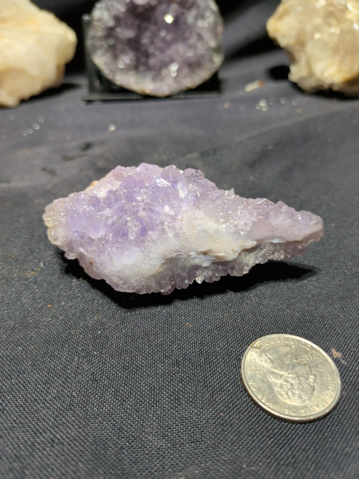 Amethyst Lavender w/ Flower Like Formations Crystal Specimen (3.7oz)
