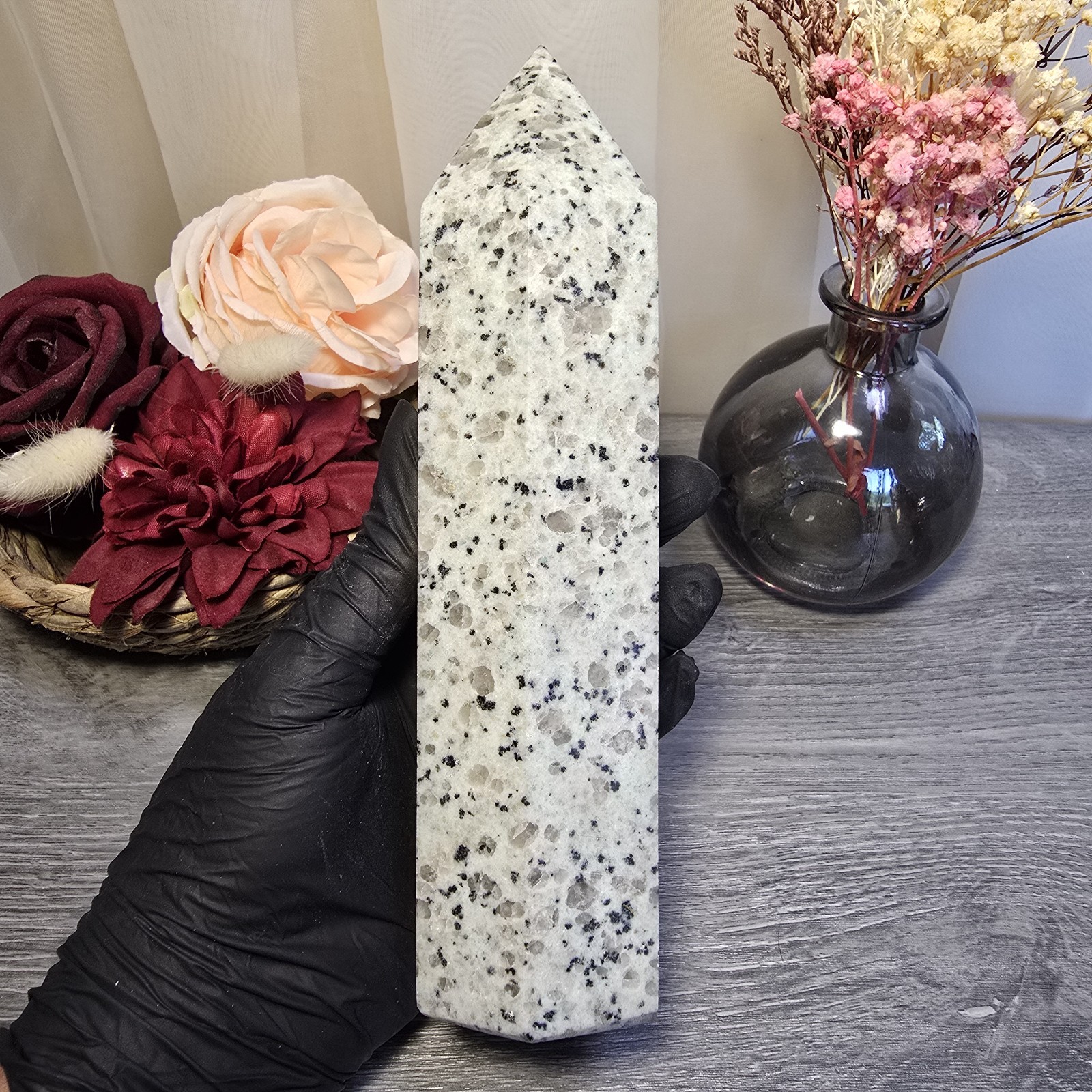 Large Kiwi Jasper Crystal Tower (79)